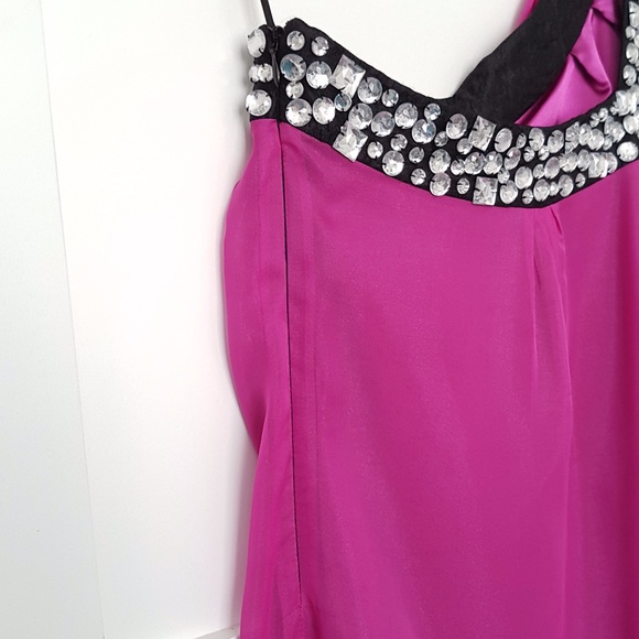 BEDO Pink One Shoulder Cocktail Dress - Picture 3 of 5